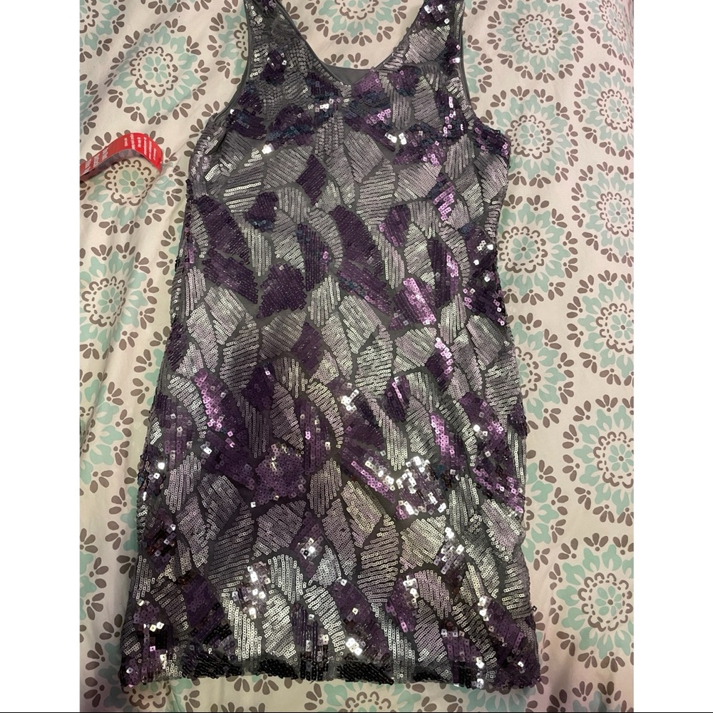 Sequin Patterned Dress